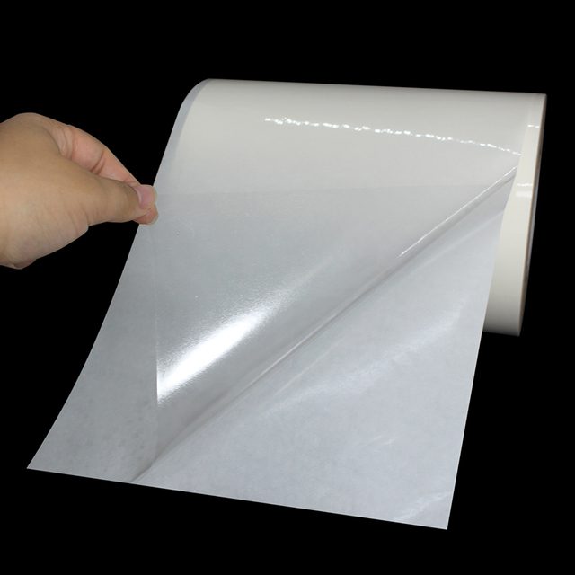 Transparent PET Self Adhesive Label Jumbo Roll Stock with Acrylic Glue