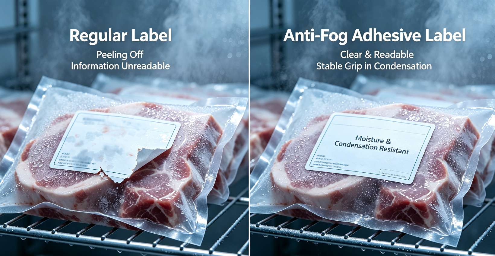 Cold chain label glue