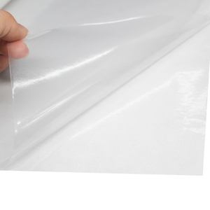 Transparent PE jumbo roll label Self Adhesive Label for packing sticker