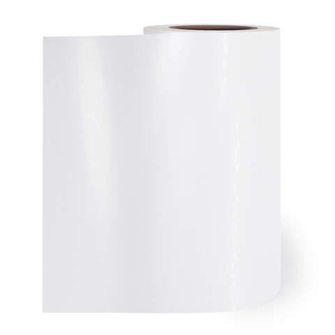 Self Adhesive Label glossy white PE jumbo roll label for packing sticker