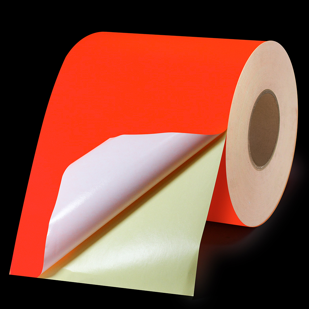 Fluorescent red paper
